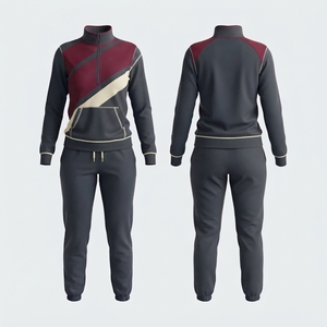 Ensemble de survêtement pour femme, couleurs unies, pantalon à cordon, style streetwear, léger, séchage rapide, logo personnalisé, fabricant de premier plan - Product Image 2