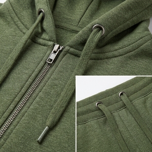 Men's Full Zip Breathable Streetwear <b>Hoodie</b> Tracksuit Set Casual Sportswear Jogger Pants Activewear for Training and Daily Wear - Product Image 5