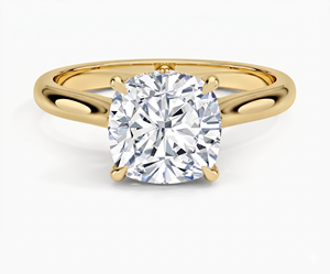 Anillo de Compromiso con Diamante Corte Cojín para Mujer, Clásico, Diamantes Cultivados en Laboratorio - Product Image 1