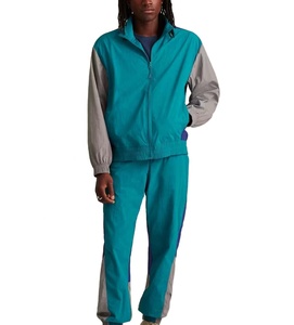 Veste coupe-vent confortable veste coupe-vent en nylon de couleur contrastante personnalisée grande taille poignets élastiques respirants de haute qualité - Product Image 3