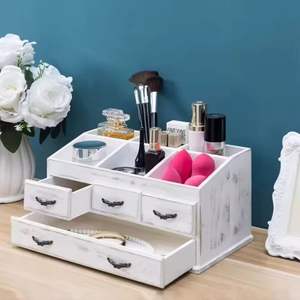 Caja Organizadora de Joyas de Madera con Tapa de Vidrio, Estuche de Exhibición con Múltiples Compartimentos, Bandeja de Almacenamiento para Anillos, Aretes, Collares y Relojes - Product Image 6