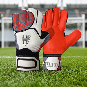 Gants de gardien de but professionnels en latex allemand super doux Predator pour enfants, avec protection des doigts - Product Image 2