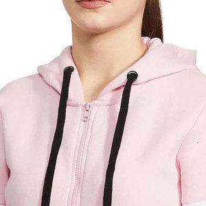 Sudadera con capucha y cremallera para mujer, de moda, manga larga, con paneles de color, informal, para invierno, ecológica, venta directa de fábrica - Product Image 5