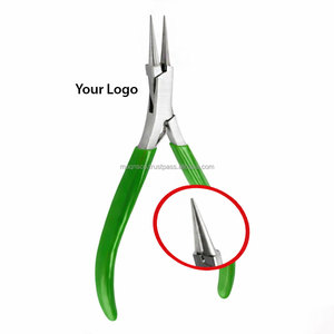 Alicates de punta redonda micro, con mandíbula lisa, 130 mm, acero inoxidable, herramientas para hacer joyería y dar forma a alambres. - Product Image 4