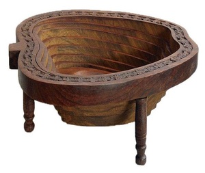 Ensaladera de madera maciza respetuosa con el medio ambiente, cuenco de madera de forma redonda, ensalada, frutas, sopa, arroz, cuenco de madera de azufaifo agrio corpulento - Product Image 5