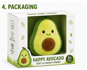 Juguete Masticable para Perros de Felpa Suave Moderno con Forma de Aguacate, Juguete Duradero con Sonido para Aliviar la Ansiedad y para la Dentición de Cachorros - Product Image 5