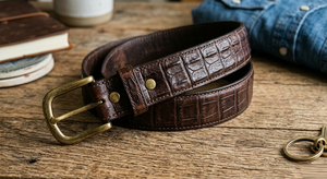 Cinturón de Cuero Genuino para Hombre, Casual y de Lujo, con Hebilla de Aleación y Marco de Cuero Vacuno Vintage, Venta al Por Mayor Personalizada - Product Image 3