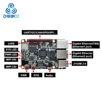 DEBIX FreeRTOS Linux industriel raspberry pi 5 IMX 93 ensemble de bras de carte mère cpu carte linux sbc intégrée passerelle iot pour plc