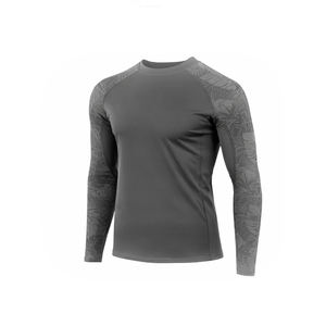 Camiseta de Compresión Unisex Personalizada de Manga Larga para Gimnasio, Ropa Deportiva Transpirable y Ecológica de Poliéster de 180g, Protección contra Rozaduras para Entrenamiento - Product Image 5