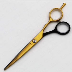 Salon Professional <b>Barber</b> Scissors <b>Set</b> Color Coated High Carbon Steel Hair Cutting Shears with Removable Finger Ring Design - Product Image 4