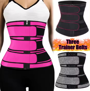 Faja Reductora de Neopreno con Doble Cinturón y Logotipo Personalizado para Mujer, Corsé con Varillas de Acero, Entrenador de Cintura y Cinturón Quema Grasa - Product Image 5