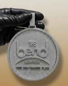 Pendentif cercle personnalisé entièrement serti de pierres, en argent 925, style Hip Hop, breloques de luxe, pendentif Moissanite, bijoux de rappeur pour hommes - Product Image 5