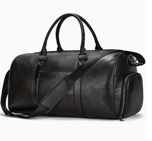 Bolsa de Viaje de Cuero de Gran Capacidad con Cierre de Cremallera Seguro, Bolsa de Transporte de Cuero Vintage Hecha a Mano para Viajeros Modernos - Product Image 2