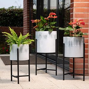 Jardinière en acier inoxydable doré style nordique, support de pot de fleurs métallique en forme de cube, pot de plante décoratif de luxe pour salon et hôtel - Product Image 2
