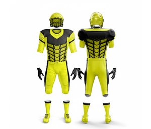 Uniforme de football américain personnalisé |   Ensemble de football avec maillot et pantalon |   Vêtements de sport en polyester respirant - Product Image 6