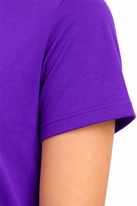 T-shirt femme de haute qualité, en coton mélangé doux, manches courtes, respirant, décontracté, idéal pour la maison, la salle de sport, la plage, les voyages et le quotidien. - Product Image 6