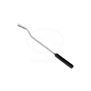 เครื่องมือขูดฟันม้าแบบออฟเซ็ต ขนาด 19 นิ้ว ทำจากสแตนเลส ด้ามจับทำจาก PVC ใบมีดขูดถอดเปลี่ยนได้ สำหรับสัตวแพทย์ - Product Image 1