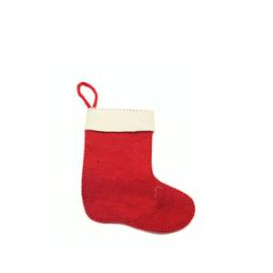 ถุงเท้าคริสต์มาสทำมือจากผ้าขนสัตว์สีแดง - เป็นมิตรกับสิ่งแวดล้อมและนุ่มนวล คุณภาพสูง สำหรับตกแต่งในช่วงเทศกาล - Product Image 2