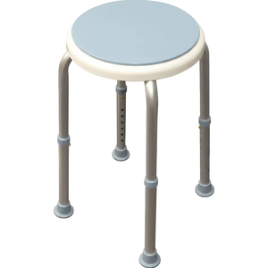 Durable Lightweight Aluminum Adjustable <b>Rotating</b> Modern Bath Seat Disabled Shower <b>Chair</b> 135kg Capacity Elderly Rehabilitation - Product Image 1