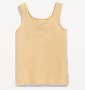 เสื้อกล้ามเด็กผู้หญิงผ้าฝ้าย 100% สำหรับฤดูร้อน คุณภาพสูง ระบายอากาศได้ดี สวมใส่สบายๆ สำหรับฤดูร้อน สีพื้น รับสกรีนโลโก้ - Product Image 1