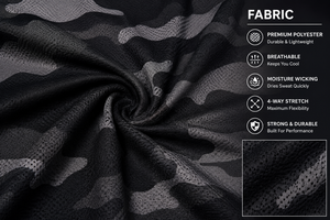 Uniforme de Fútbol Americano para Hombre de Alta Calidad, Conjunto de Pantalones y Jersey Sublimados en Negro Camuflaje, Número 8, Poliéster Transpirable - Product Image 6