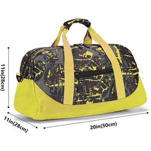 <b>High</b> Quality ODM OEM Customized Large Capacity Waterproof Sports Gym Duffel Bag With Shoe Compartment Custom Logo Wholesale - Product Image 2