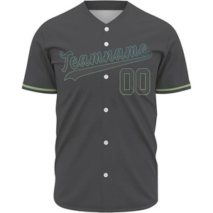 Uniforme de Béisbol Personalizado Sublimado para Equipos Juveniles, Camiseta de Béisbol Negra Lisa con Logotipo Bordado - Product Image 4