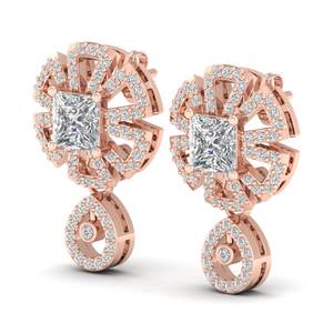 REYES Nuevo Diseño, Pendientes de Plata de Ley 925 con Moissanita Certificada GRA, con Cierre de Rosca, Joyería Fina para Mujer - Product Image 3