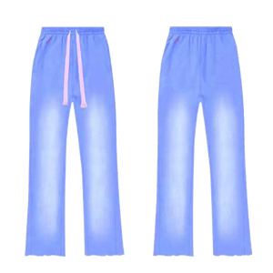 Pantalones Unisex de algodón puro 100%, pantalones de chándal informales lavados con piedra lejía, servicio OEM de secado rápido ecológico para pantalones lavados - Product Image 4