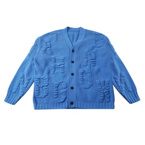 Suéter de Hombre con Cuello en V, Diseño Personalizado de Verano, Estampado, Tejido Jacquard, Manga Larga - Product Image 1
