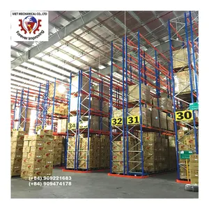 Sistema de estantes VNA industrial de venda quente do Vietnã, estantes e prateleiras automáticas para empilhamento de armazéns