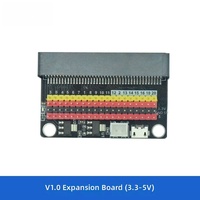 Papan Pengembangan Pemrograman Papan Ekspansi GPIO Pelindung Sensor Modul Pembelajaran Pengkodean STEM IOBIT V2.0 Papan Ekspansi Microbit