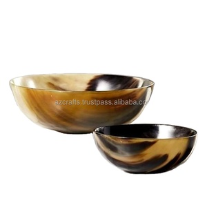 Tazones de sopa de ensalada/vajilla pulida de diseño Vintage de alta calidad, Búfalo sostenible empaquetado para regalos ecológicos personalizados - Product Image 4