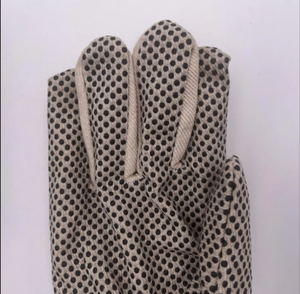 Hot DOT Canvas Cotton PVC Anti-Slip Latex-Free Knitwrist Polka Dot Palm Safety Protection Industrial Multi-Purpose Heavy Duty - Product Image 5