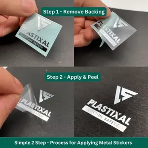 Etiquetas Metálicas Mate de Lujo Personalizadas con Transferencia UV, Etiquetas con Logotipo en Oro, Plata y Níquel para Cuero, Vidrio y Dispositivos Electrónicos, Autoadhesivas - Product Image 5