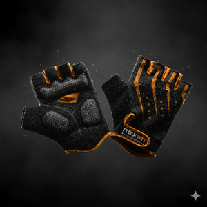 Gants de sport demi-doigts en néoprène antidérapants pour musculation, unisexe, avec design de traction, noirs, vente en gros Coexistence - Product Image 1