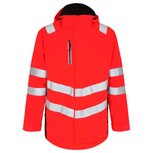 High Visibility Reflective Safety <b>Work</b> Traffic Warm Security Clothing Workwear <b>Construction</b> Safety <b>Jacket</b> - Product Image 5