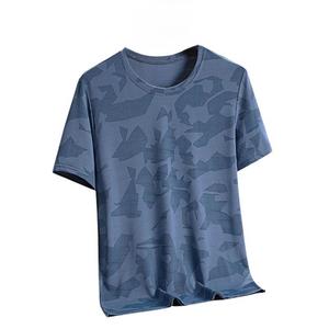 OEM Factory Polyester Camouflage <b>Short</b> <b>Sleeve</b> T <b>Shirt</b> <b>Mens</b> Summer Wear Resistant Ice Silk Quick Dry Sportswear T <b>Shirt</b> - Product Image 1