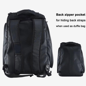 Expandable Corduroy Sports Duffel <b>Backpack</b> with Adjustable <b>Strap</b> and Convertible Design for Martial Arts Gym Outdoor Activities - Product Image 4