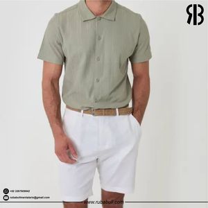 Rubabull <b>Men</b> Custom White Board <b>Shorts</b> Lightweight <b>Tailored</b> Casual Dress <b>Shorts</b> Breathable Summer Wear Bulk OEM - Product Image 3