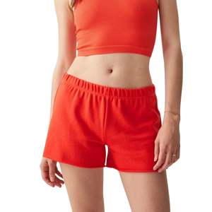 Shorts décontractés en coton taille haute pour femmes, shorts de détente à taille élastique pour l'été, logo personnalisé, vente en gros OEM - Product Image 2