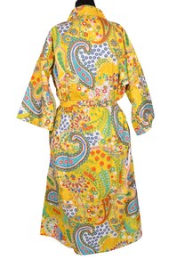 Bata Kimono de Algodón Suave y Transpirable con Estampado Digital de Dibujos Animados para Mujer, Camisón de Verano Hecho a Mano con Cuello en V y Elástico, de Naaz Textile - Product Image 2