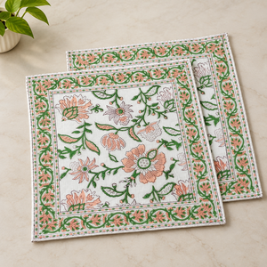 Juego de Manteles Individuales de Tela Floral Hechos a Mano, 100% Algodón, Mantel Personalizado para Mesa de Comedor, para Hogar y Hotel - Product Image 1