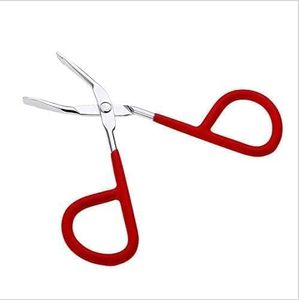 Pince à épiler professionnelle de haute qualité pour sourcils, ciseaux à épiler pour extensions de cils, en acier inoxydable, pointe inclinée, poignée confortable - Product Image 1