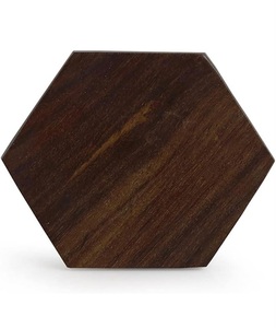 Luxury Classic Style Eco-Friendly Customized Thickness Wood Coaster with Holder Handmade for Home Hotel Office Table Use - Product Image 4