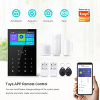 Factory Price Tuya Smart WiFi Burglar Kit GSM Home Security Alarm System with Two-way Audio Communication PST-PG109-4G