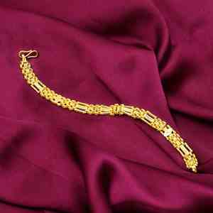 Bracelets en laiton plaqué or micro 14K 18K 24K, maillons boîte, fermoir en S, bijoux de mode pour hommes, vente en gros - Product Image 1