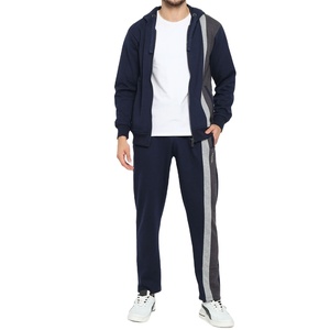 Survêtement à fermeture éclair de qualité 100% Nouvelle arrivée Survêtement d'hiver pour homme Respirant Imprimé à fermeture éclair en molleton de coton 450 GSM - Product Image 1