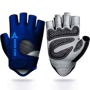 Guantes de Gimnasio Daizen Star de Medio Dedo, Spandex, Correa Ajustable con Cordones en la Muñeca, Antideslizantes, Ligeros, para Levantamiento de Pesas y Fitness - Product Image 5