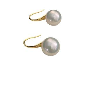 Boucles d'oreilles classiques et élégantes pour femmes, perles d'eau douce de 9 à 13 mm, design rond Edison en argent pur, talons hauts - Product Image 5
